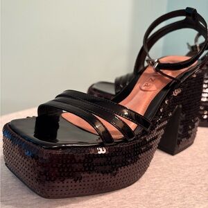 Vicenza Platform Sequin Shoes